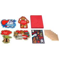 Star Wars Blank Valentines Day Cards and Stickers for Kids, 20-Count