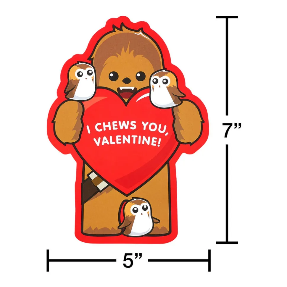 Star Wars Blank Valentines Day Cards and Stickers for Kids, 20-Count