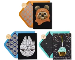 Star Wars Icons Birthday Greeting Card Bundle, 3-Count
