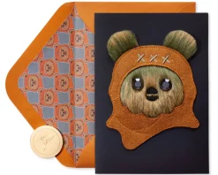 Star Wars Leather Ewok Birthday Greeting Card