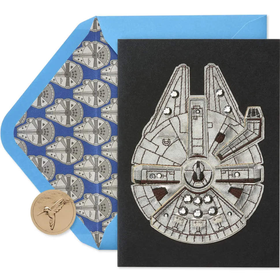 Star Wars Millennium Falcon Birthday Greeting Card