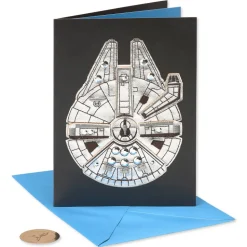 Star Wars Millennium Falcon Birthday Greeting Card