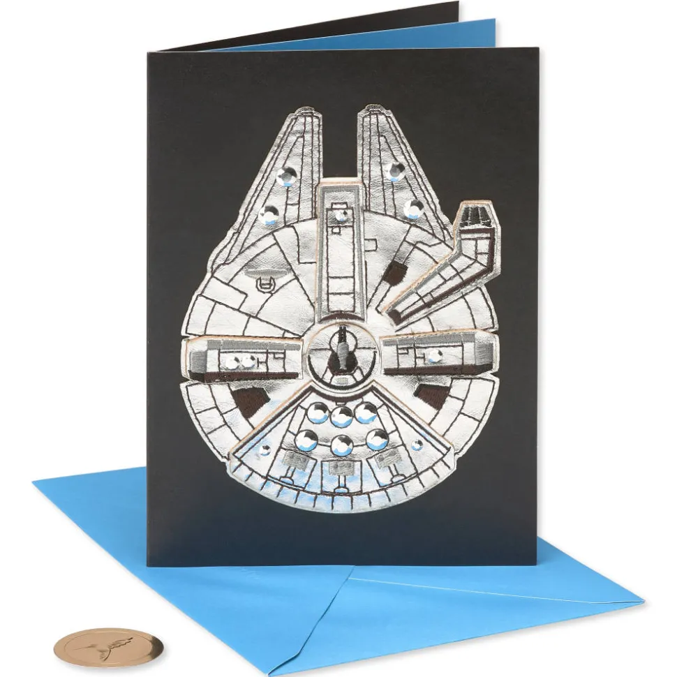 Star Wars Millennium Falcon Birthday Greeting Card