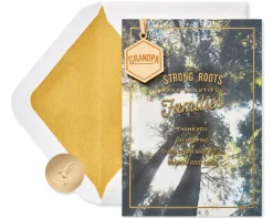 Strong Roots Father’s Day Greeting Card for Grandpa
