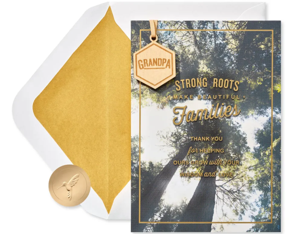 Strong Roots Father’s Day Greeting Card for Grandpa