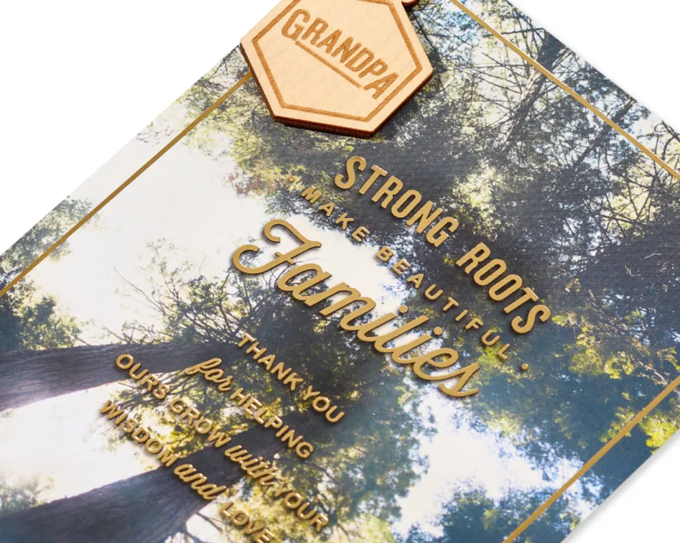 Strong Roots Father’s Day Greeting Card for Grandpa