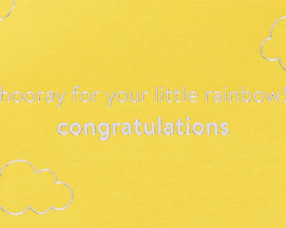 Sun And Cloud Stroller New Baby Greeting Card