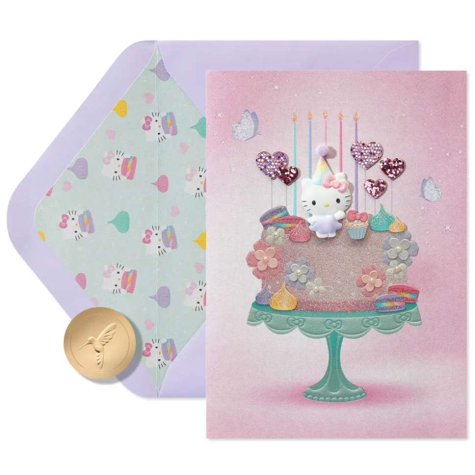 Sweet & Wonderful Hello Kitty Birthday Greeting Card