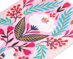 Symmetrical Floral Blank Greeting Card