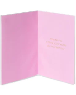 Tall Cake Slice Birthday Greeting Card