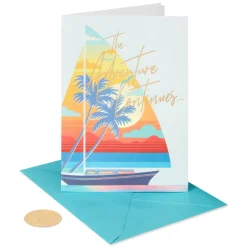 The Adventure Continues Anniversary Greeting Card