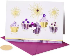 The Highest Regards Birthday Cupcake Greeting Card