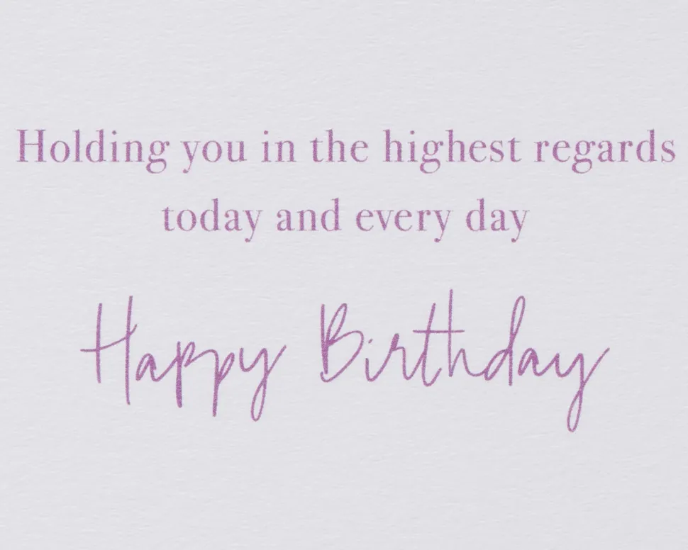 The Highest Regards Birthday Cupcake Greeting Card