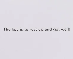 The Key to Recovery Get Well Soon Greeting Card