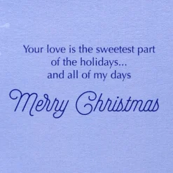 The Sweetest Part Christmas Greeting Card for Wife