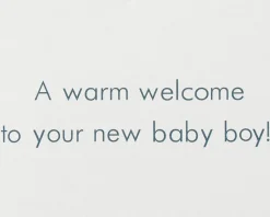 Tiny Tots Overalls New Baby Greeting Card