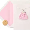 Tiny Tots Pink Dress New Baby Greeting Card