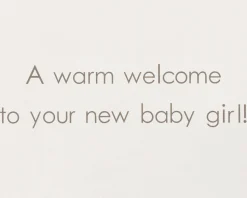 Tiny Tots Pink Dress New Baby Greeting Card