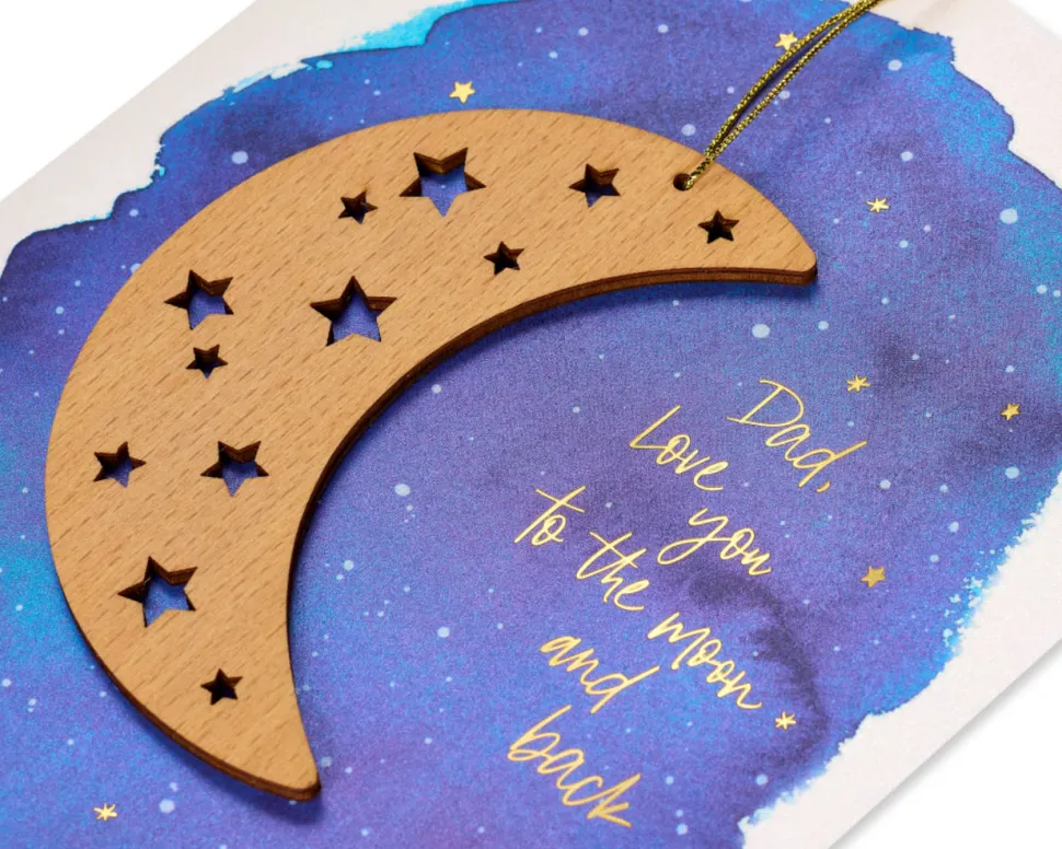To the Moon and Back Birthday Greeting Card for Dad