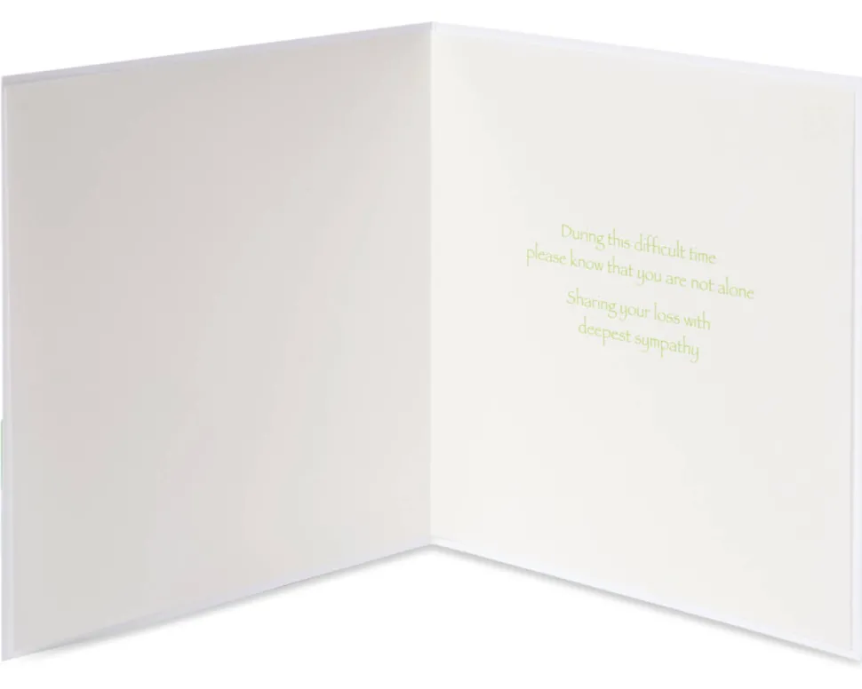 Transparent Lotus Flower Sympathy Greeting Card