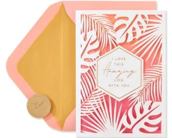 Tropical Anniversary Greeting Card