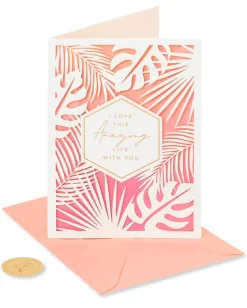 Tropical Anniversary Greeting Card