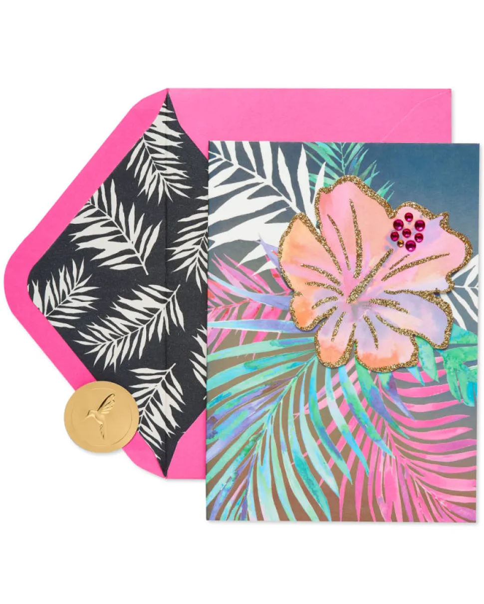 Tropical Birthday Greeting Card