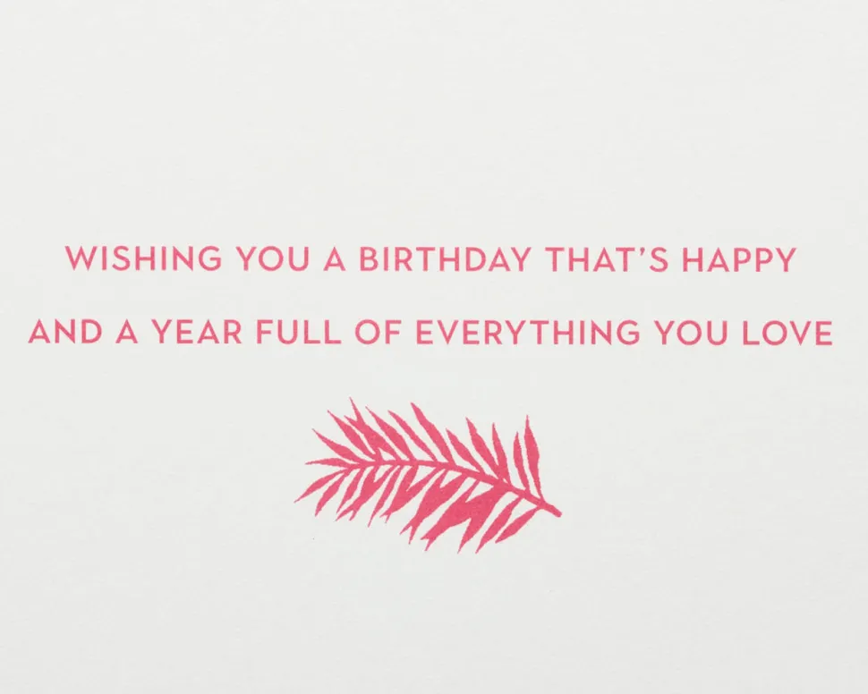 Tropical Birthday Greeting Card