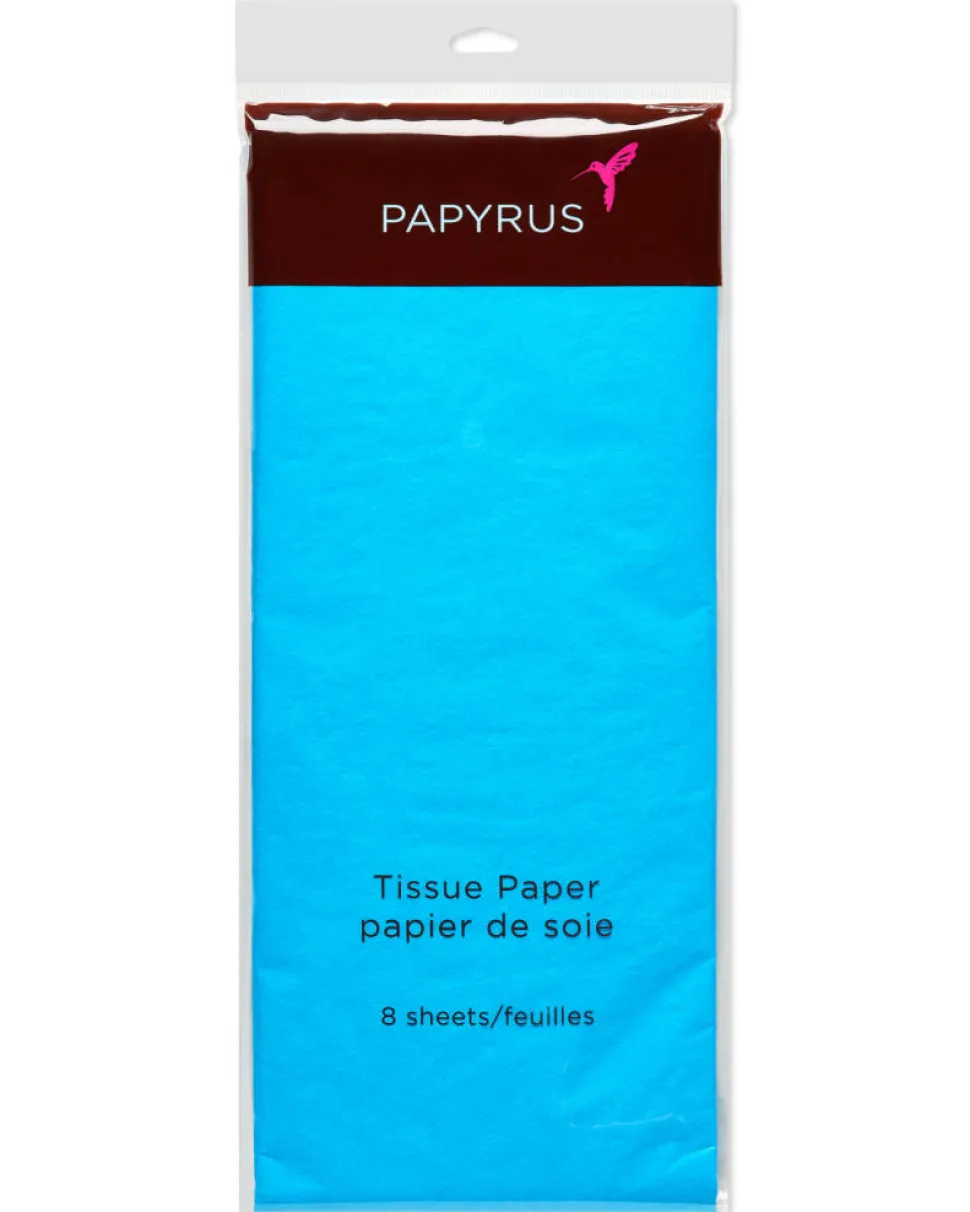 Turquoise Tissue Paper, 8-Sheets