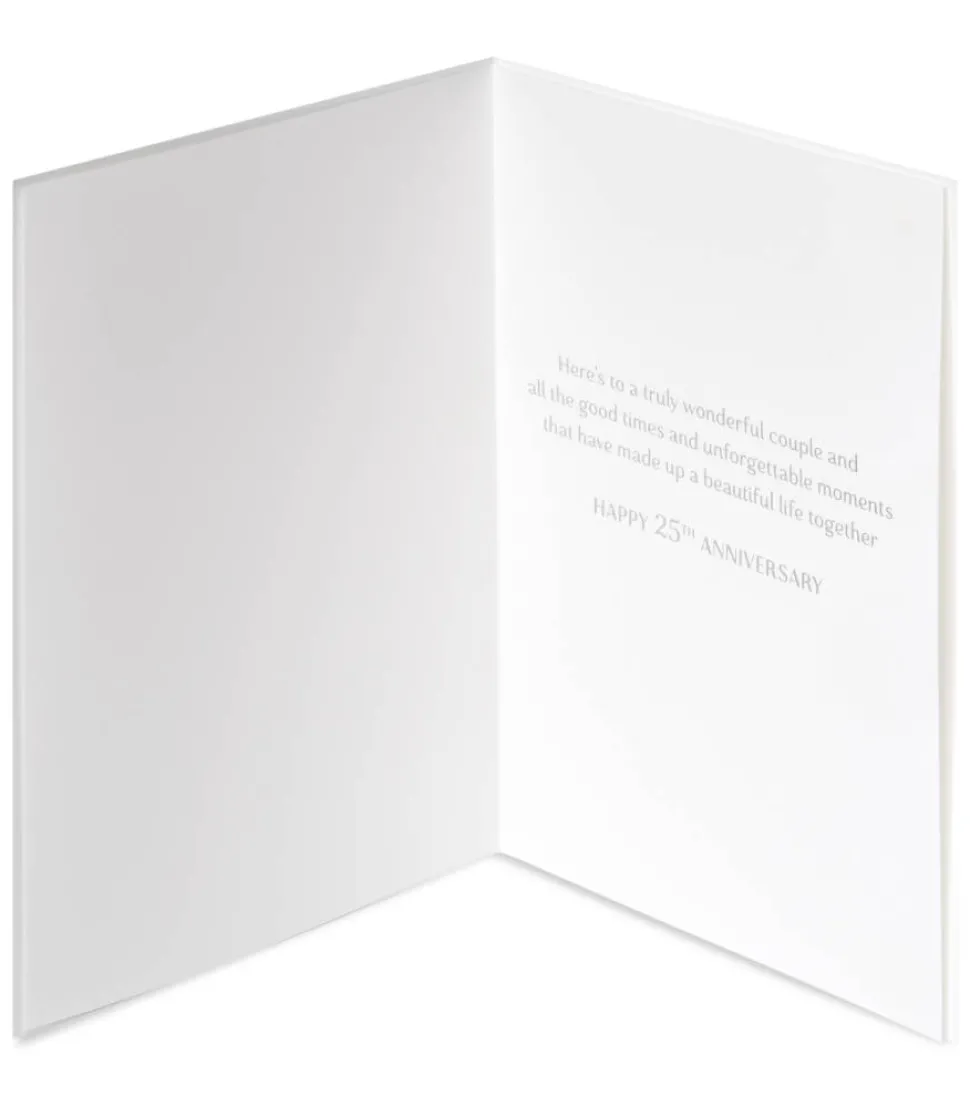 Unforgettable Moments 25th Anniversary Greeting Card for Couple