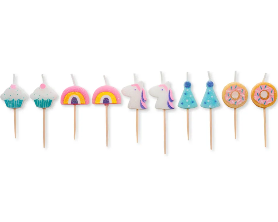 Unicorn Magic Birthday Candles, 10-Count