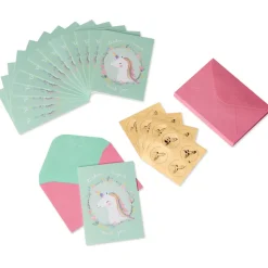Unicorn Thank You Boxed Cards and Envelopes, 14-Count