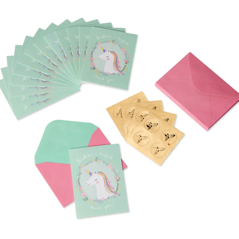 Unicorn Thank You Boxed Cards and Envelopes, 14-Count