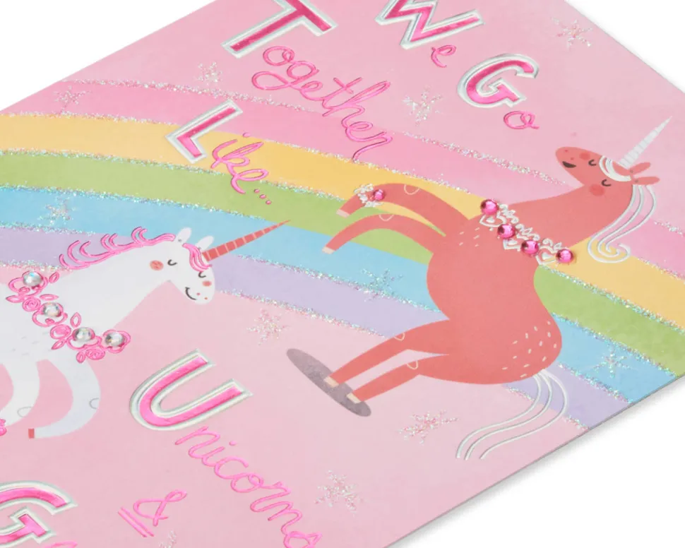 Unicorns Friendship Greeting Card