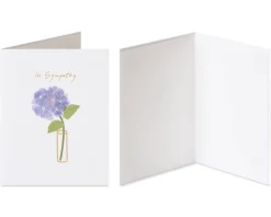 Vase and Peace Sympathy Greeting Card Bundle, 2-Count