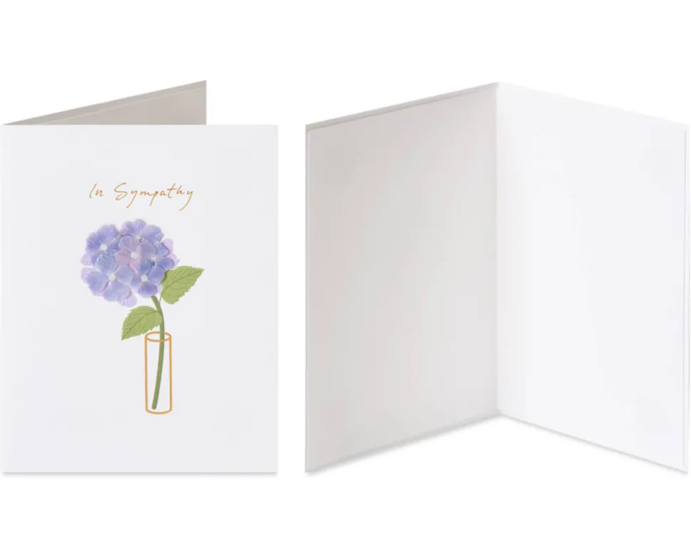 Vase and Peace Sympathy Greeting Card Bundle, 2-Count