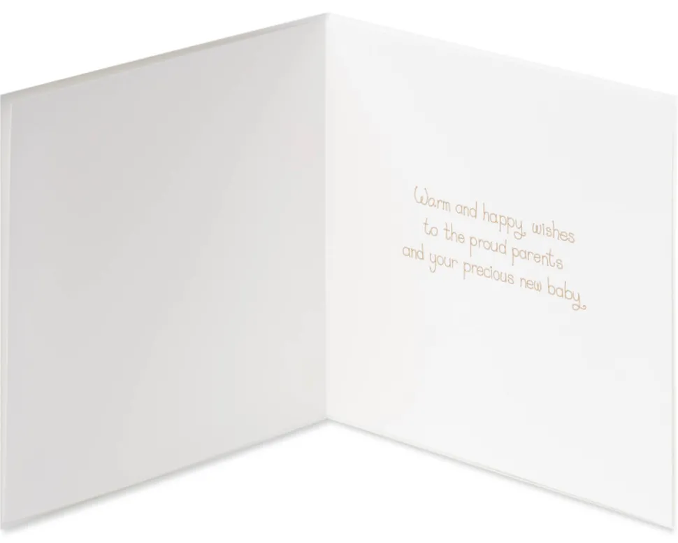 Warm and Happy Wishes New Baby Greeting Card – Designed by House of Turnowsky