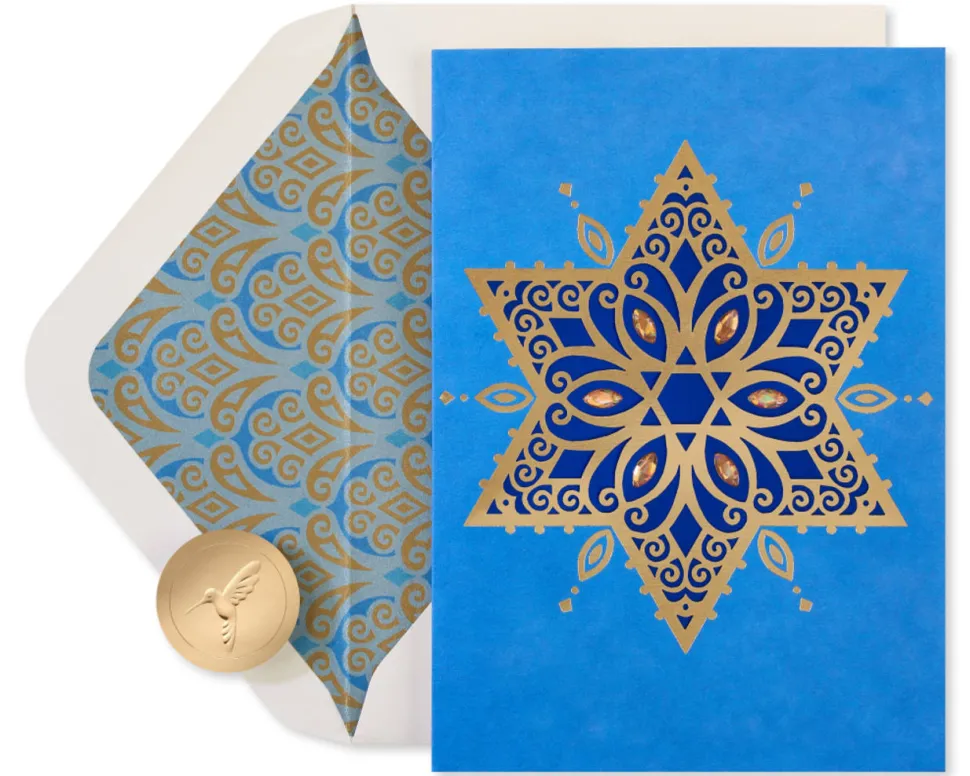 Warmest Hanukkah Wishes Hannukah Boxed Cards, 8-Count