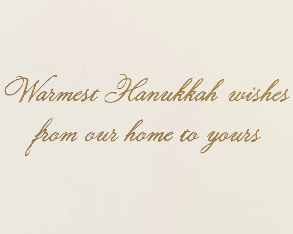 Warmest Hanukkah Wishes Hannukah Boxed Cards, 8-Count