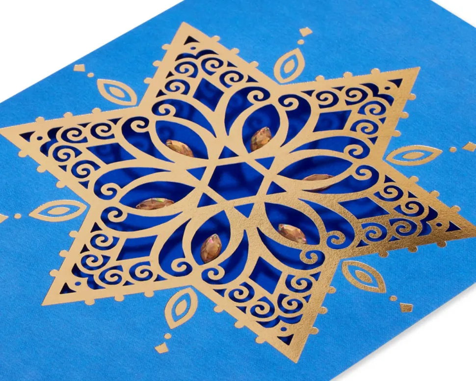 Warmest Hanukkah Wishes Hannukah Boxed Cards, 8-Count