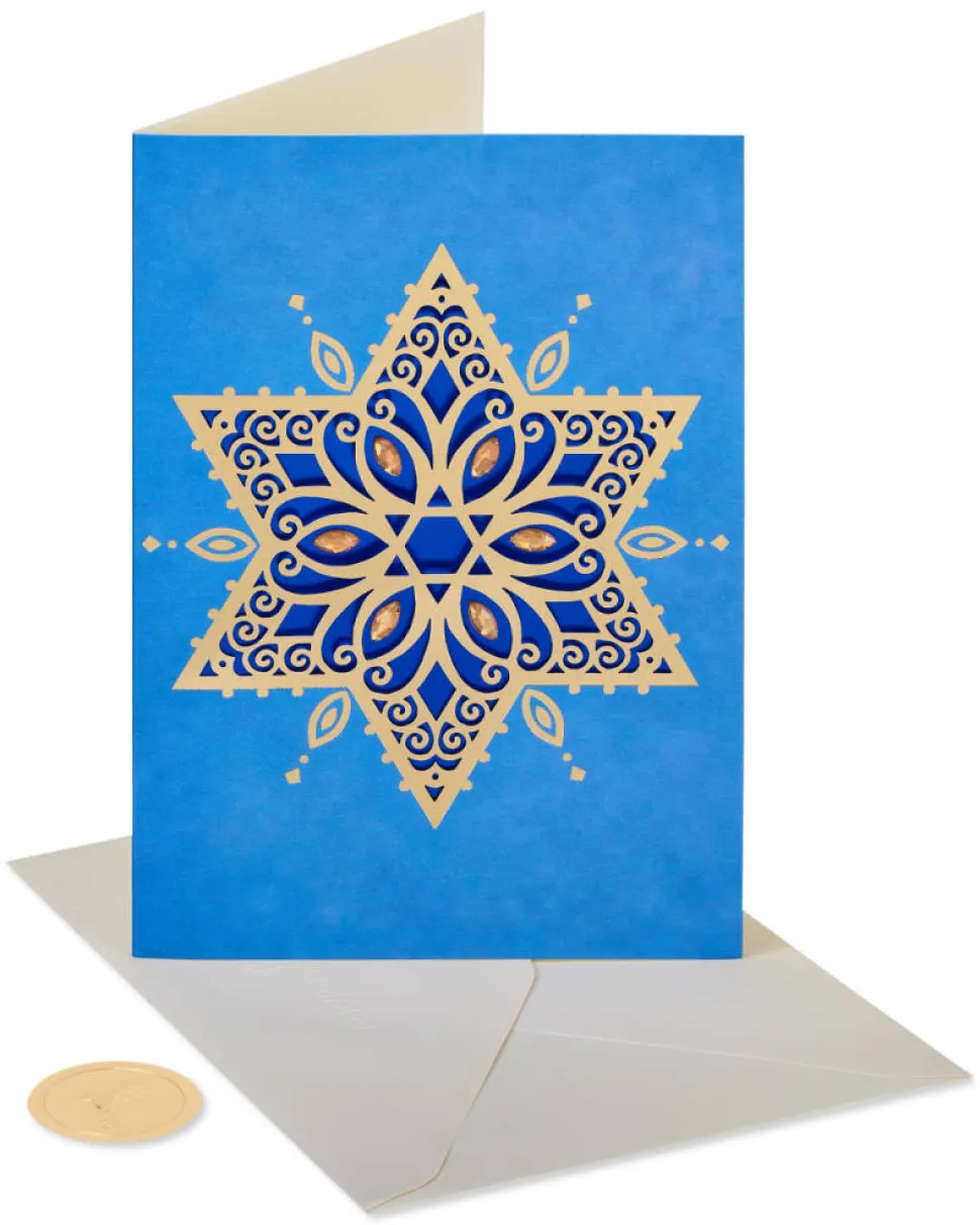 Warmest Hanukkah Wishes Hannukah Boxed Cards, 8-Count
