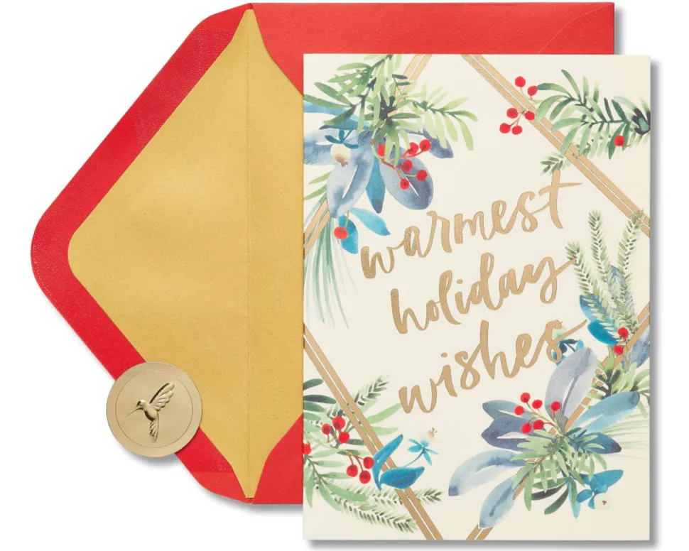 Warmest Holiday Wishes Holiday Boxed Cards, 14-Count