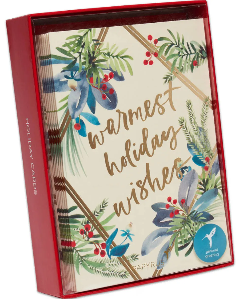 Warmest Holiday Wishes Holiday Boxed Cards, 14-Count