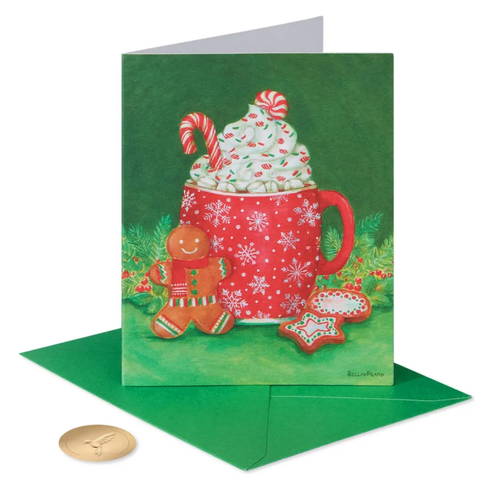 Warmest Wishes Christmas Boxed Cards with Envelopes – Designed by Bella Pilar, 20-Count