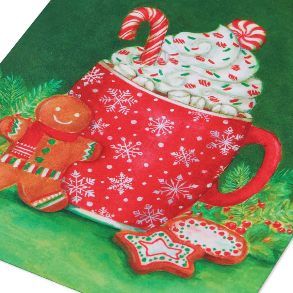 Warmest Wishes Christmas Boxed Cards with Envelopes – Designed by Bella Pilar, 20-Count