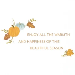 Warmth and Happiness Thanksgiving Greeting Card
