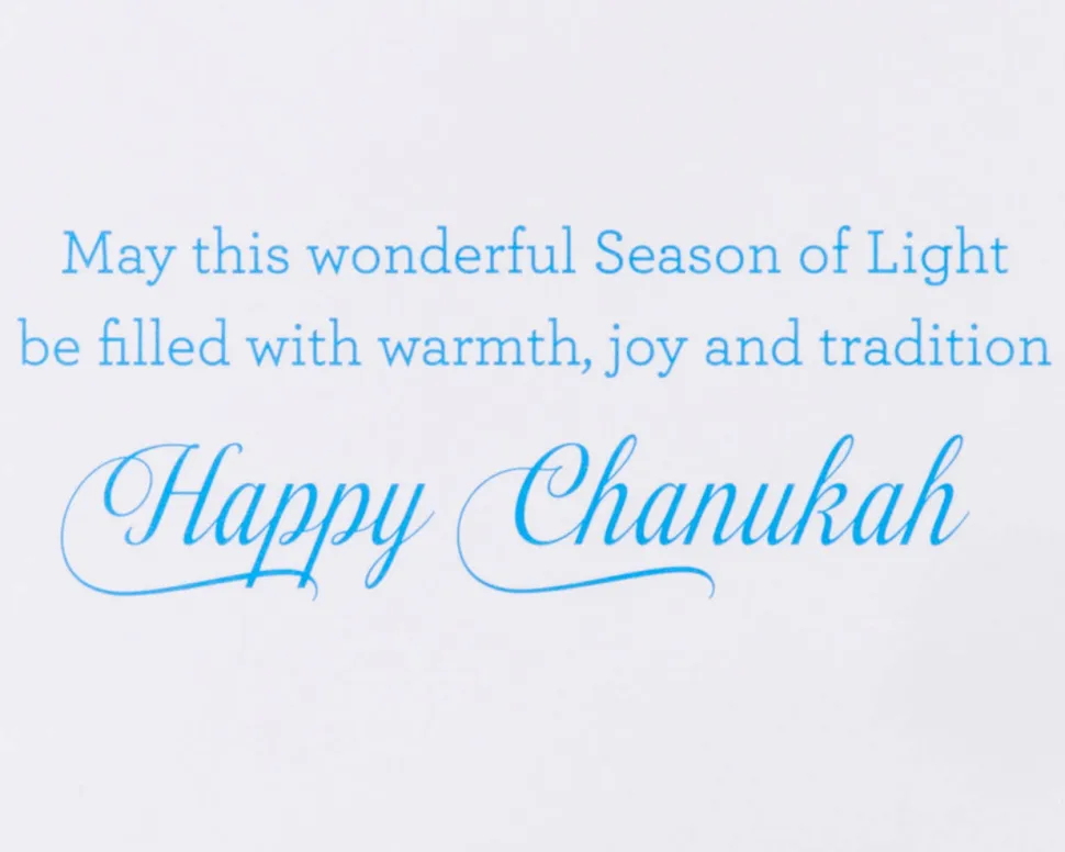 Warmth, Joy and Tradition Chanukah Greeting Card