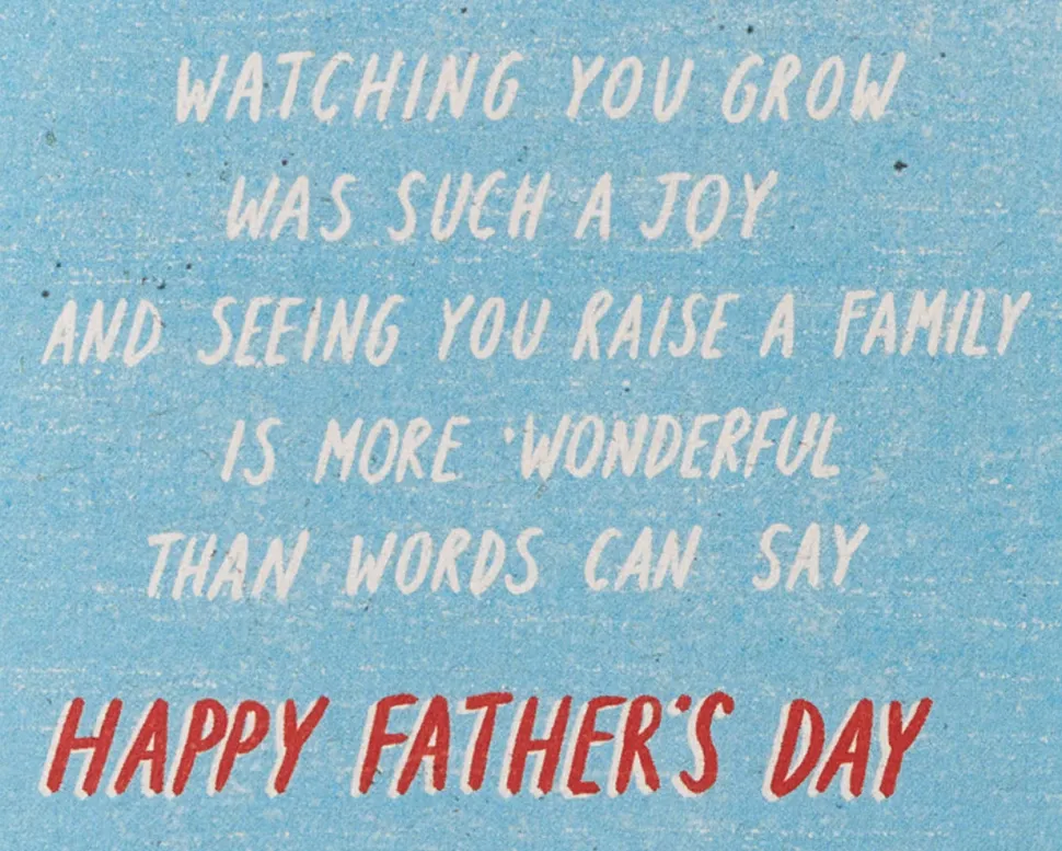 Watching You Grow Father’s Day Greeting Card for Son