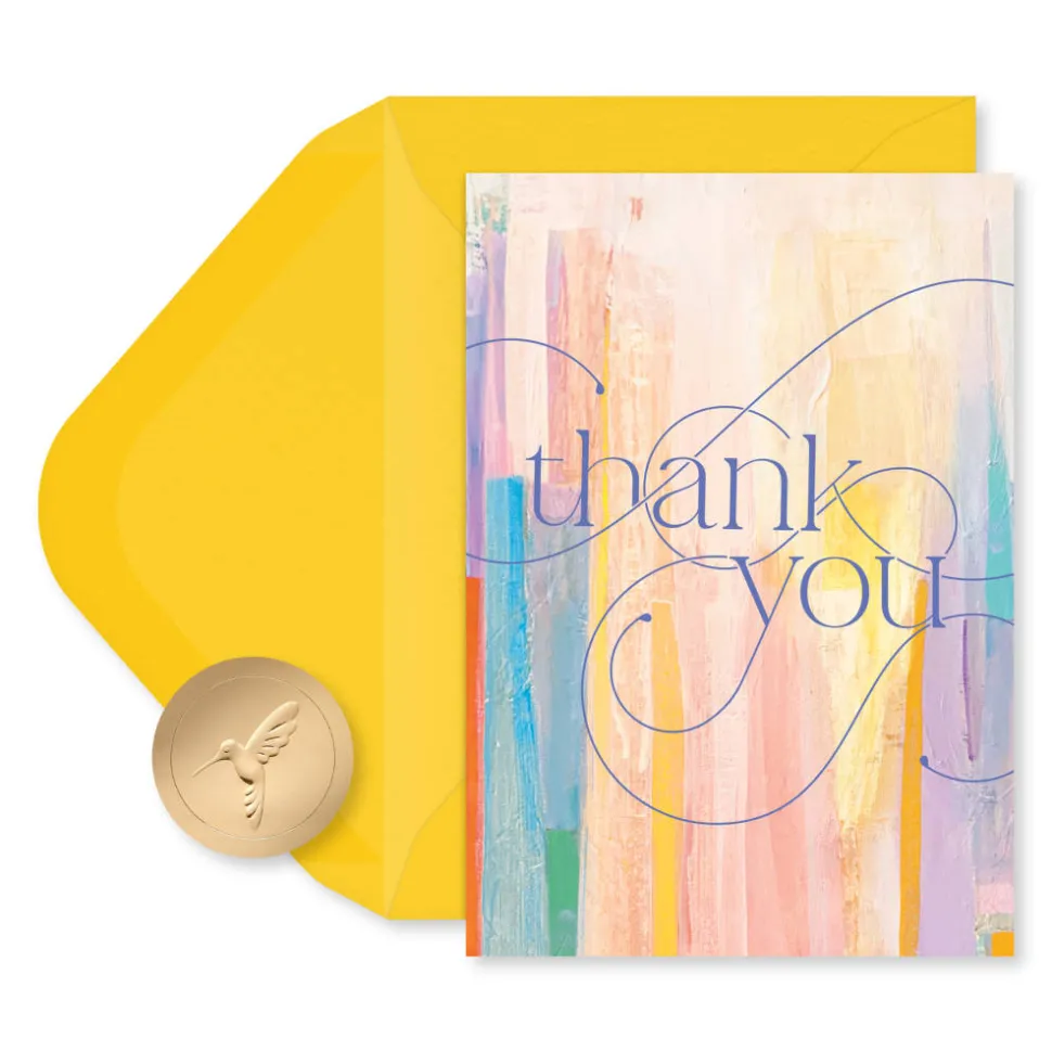 Watercolor 14-Count Blank Thank You Greeting Cards with Envelopes