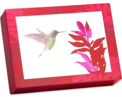 Watercolor Hummingbirds Keepsake Boxed Blank Cards and Envelopes, 20-Count
